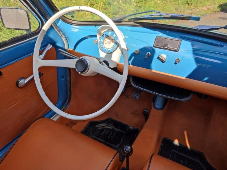 Fiat 500 - 1973, Auto's, Fiat, Bedrijf, Benzine, Blauw, Bruin, Ophalen