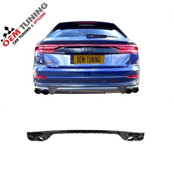 Sportieve Audi Q8 Diffuser S-Line | 18-24 | GlossyBL | NIEUW beschikbaar voor biedingen