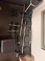 Gewichten / Dumbells / Bench / Barbell / Barbell curl /Bench, Sport en Fitness, Ophalen, Zo goed als nieuw