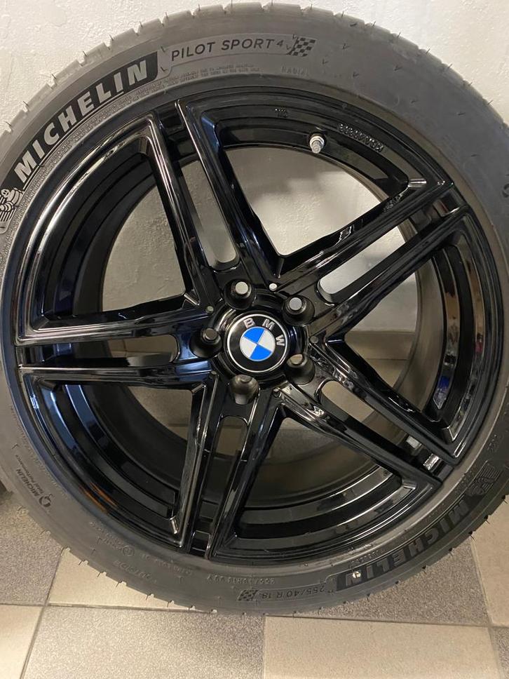 BMW breedset 18"  5x112 met banden MICHELIN PS4 en TPMS, Auto-onderdelen, Banden en Velgen, Band(en), Zomerbanden, 18 inch, 255 mm