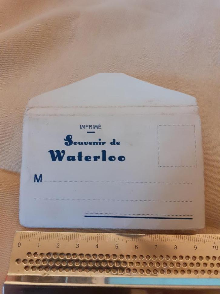 vintage mini cartes souvenir en accordéon de Waterloo, Collections, Cartes postales | Belgique, Non affranchie, Brabant Wallon