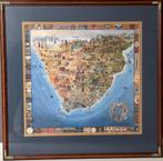 Vintage Etnische Kaarten van Zuidelijk Afrika, Antiek en Kunst, Ophalen