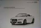 Audi range Financing 2010 Brochure Catalogue Prospekt, Livres, Autos | Brochures & Magazines, Audi, Comme neuf, Envoi