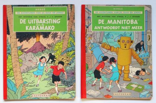 2 zeer oude strips - Jo, Suus en Jokko - Vintage Hergé, Livres, BD, Utilisé, Enlèvement ou Envoi