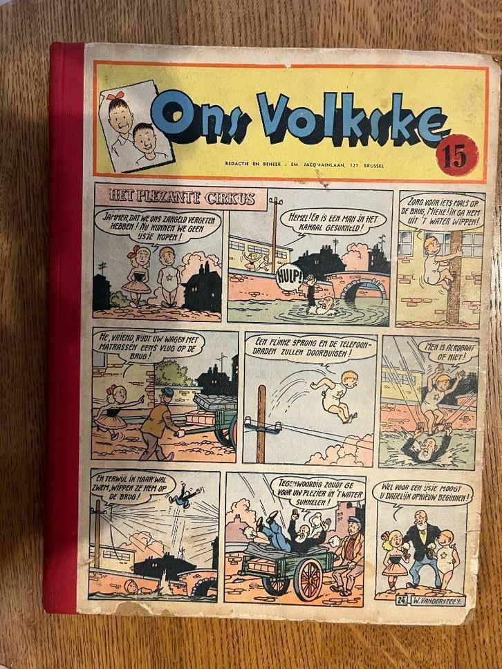 Verzamelalbum Ons Volkske nr 15 - 50s, Verzamelen, Stripfiguren, Verzenden