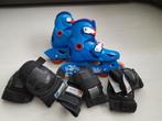 Inline skates blauw, maat 30-32, incl. bescherming, Sport en Fitness, Ophalen, Kinderen, Inline skates 4 wielen, Verstelbaar