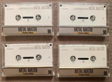 Sony METAL MASTER 90 cassettes cassettebandjes type IV tapes beschikbaar voor biedingen