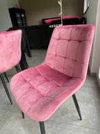 Chaise rose en velours, Vijf, Zes of meer stoelen, Zo goed als nieuw, Ophalen, Overige kleuren