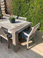 Tuintafel van massief hout, Tuin en Terras, Ophalen, Zo goed als nieuw, Hout, Stoel