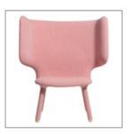 Design lounge fauteuil, Huis en Inrichting, Fauteuils, Ophalen, Zo goed als nieuw