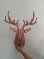 Prachtig Hert / Eland wanddecoratie in hout, Ophalen, Gebruikt