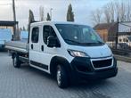 Peugeot boxer dub cabine 80.000km!! Euro6, Auto's, Bestelwagens en Lichte vracht, Voorwielaandrijving, Start-stop-systeem, Wit