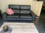 TK ZWART LEDEREN RELAXZETEL, Huis en Inrichting, Zetels | Zetels, Ophalen, 100 tot 125 cm, Leer, 200 tot 250 cm