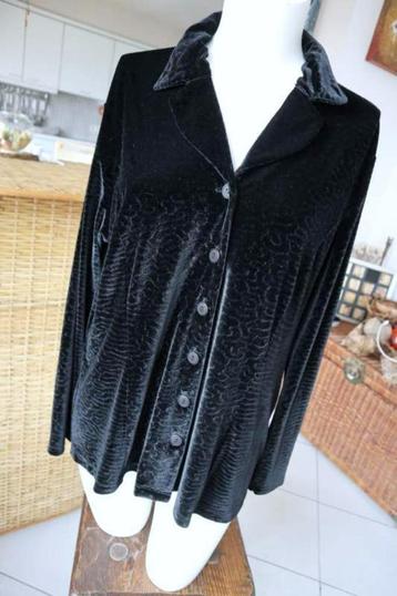 zacht meegaand aansluitend zwart blouse sweater beschikbaar voor biedingen