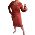 lange jurk oranje XXL, Kleding | Dames, Grote Maten, Verzenden, Zo goed als nieuw, Oranje, Jurk
