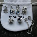 Pandora bedels + oorbellen, Handtassen en Accessoires, Met strass, Pandora, Ophalen of Verzenden, Zo goed als nieuw