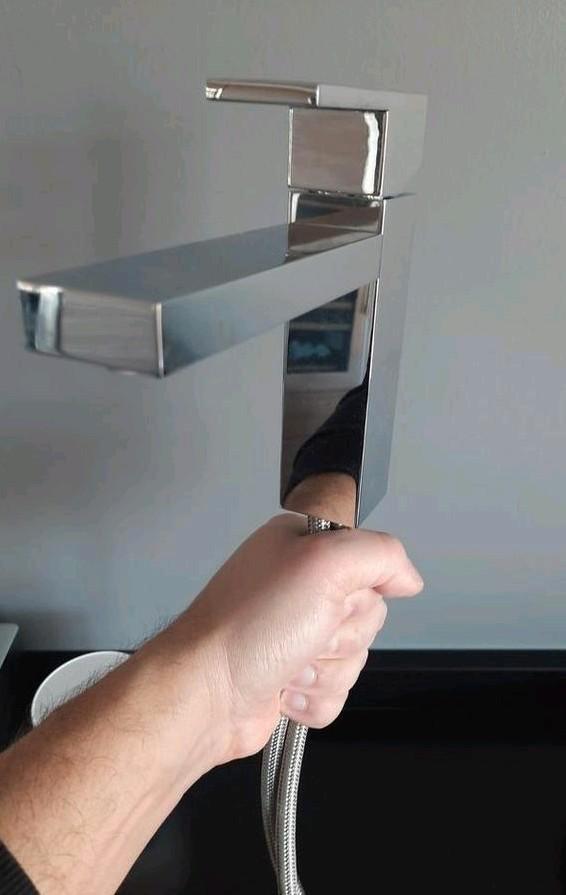 mitigeur treemme Q102 avec vidage chromé - faire offre raiso, Doe-het-zelf en Bouw, Sanitair, Gebruikt