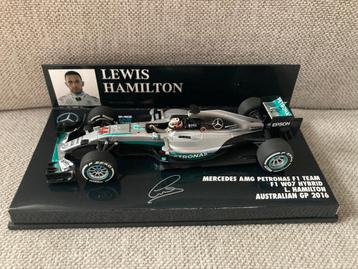 Lewis Hamilton 1:43 Australian GP 2016 Mercedes W07 F1, Enlèvement ou Envoi, Neuf, ForTwo