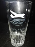 166) bierglas starbrook airlines pilotbeer, Ophalen of Verzenden, Gebruikt, Bierglas