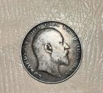 Half Crown 1904 zilveren Munt Edward VII, Ophalen of Verzenden