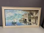 Schilderij zeilboot op het water, Antiek en Kunst, Ophalen of Verzenden
