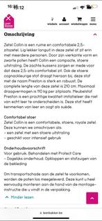 Cognac zetel  2,5 zit, Ophalen, Gebruikt, Rechte bank