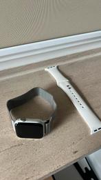 Apple Watch 4 40mm + Stainless Steel Milanese Band, Gebruikt, Ophalen of Verzenden, Apple, Zilver
