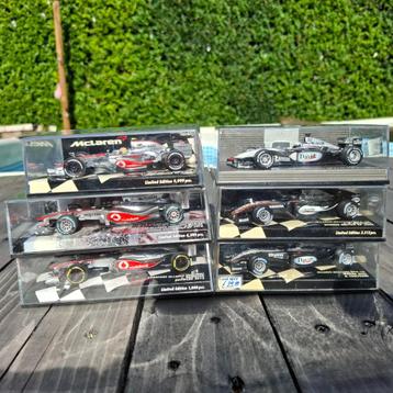 6 x 1/43 Minichamps McLaren beschikbaar voor biedingen