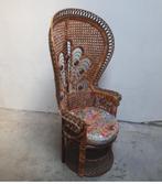 Vintage emmanuelle pauwenstoel - peacock chair, Ophalen of Verzenden