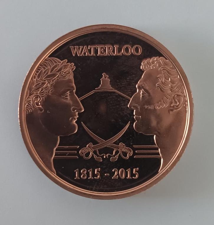 Herdenkingspenning De slag bij Waterloo, Postzegels en Munten, Munten | Europa | Euromunten, Losse munt, Overige waardes, België