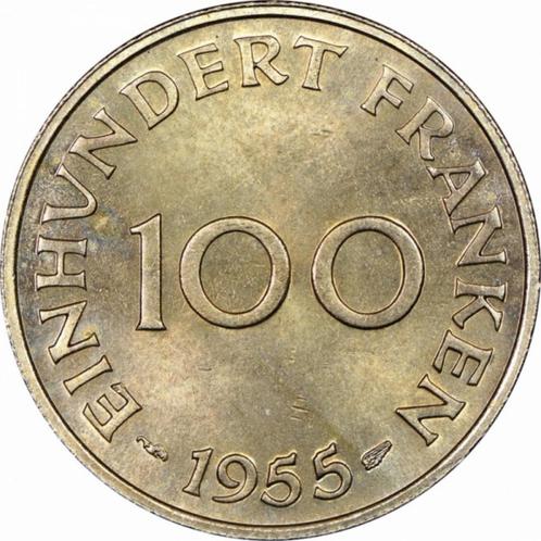 Protectorat de la Sarre (1947 - 1956) 100 francs 1955, Timbres & Monnaies, Monnaies | Europe | Monnaies non-euro, Monnaie en vrac