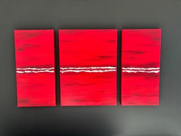 Modern schilderij 3 Luik Abstracte zee - Mondeli beschikbaar voor biedingen