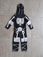 Verkleedpak ninja skelet maat 128, Ophalen of Verzenden, Gebruikt, 122 t/m 128, Jongen of Meisje