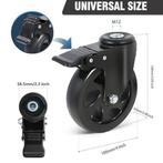 RRIUTO 4 stuks 100 mm zwenkwielen SNELLE GRATIS LEVERING, Verzenden, Nieuw
