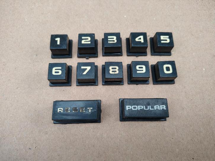 Druk Toetsen Set Rowe-AMi (R-Serie) jukebox, Verzamelen, Automaten | Jukeboxen, Ami, Verzenden