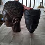 2 houten beelden samen 10€, Antiek en Kunst, Kunst | Beelden en Houtsnijwerken, Ophalen