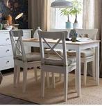 Ikea Lerhamn eettafel 4p., Huis en Inrichting, 50 tot 100 cm, 100 tot 150 cm, Modern, tijdloos, klassiek, Gebruikt