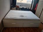 Ikea brimnes bedframe met 4 lades 160x200cm, Ophalen, Gebruikt