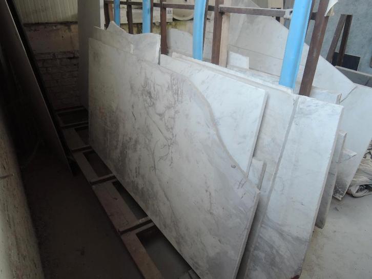 Marmer/natuursteen bladen en stukken- Uitverkoop, Tuin en Terras, Tegels en Klinkers, Zo goed als nieuw, Overige typen, Natuursteen