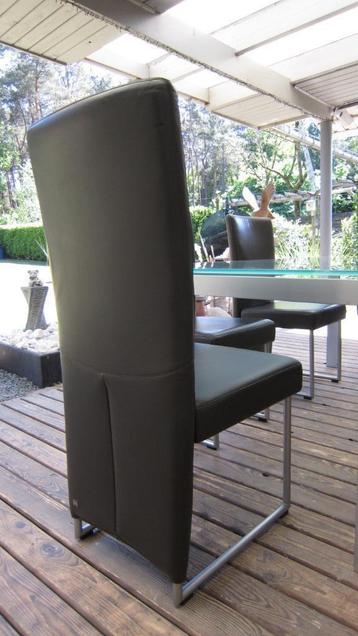 6x lederen design stoelen"Rolf Benz" type 7400. Mooie staat! beschikbaar voor biedingen