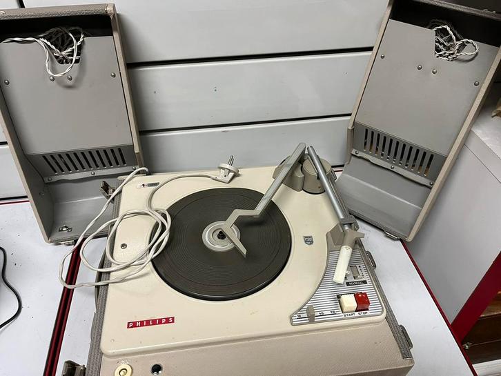 Vintage Philips Stereo Platenspeler - jaren 70 - koffer, Audio, Tv en Foto, Platenspelers, Gebruikt, Platenspeler, Philips, Ophalen