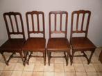 4 antieke lichte stoelen in goede staat!Volledig in hout, Bruin, Zo goed als nieuw, Hout, Ophalen