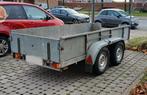 Aanhangwagen TE HUUR 3 m op 1m33 dubbelassige aanhangwagen, Auto diversen, Aanhangers en Bagagewagens, Ophalen, Gebruikt