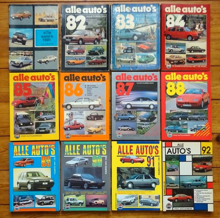 21x Auto pocket catalogus Alle Auto's 1981 / 2006, Boeken, Auto's | Boeken, Gelezen, Algemeen, Ophalen of Verzenden