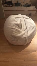 Grote poef, Huis en Inrichting, Zitzakken, Ophalen, Zo goed als nieuw, Beige, Zitzakstoel