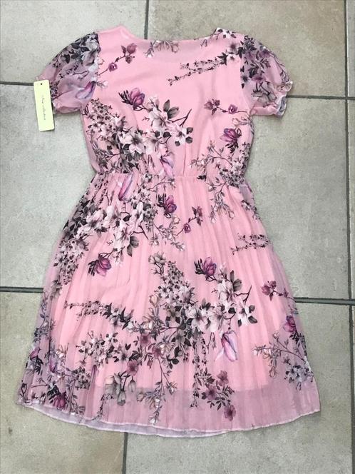 Nieuwe mooie gebloemde jurk/ kleedje wit roze, Kinderen en Baby's, Kinderkleding | Maat 164, Nieuw, Meisje, Jurk of Rok, Verzenden