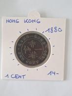 Hong kong 1 cent 1880 geres lea, Timbres & Monnaies, Monnaies | Asie, Enlèvement ou Envoi