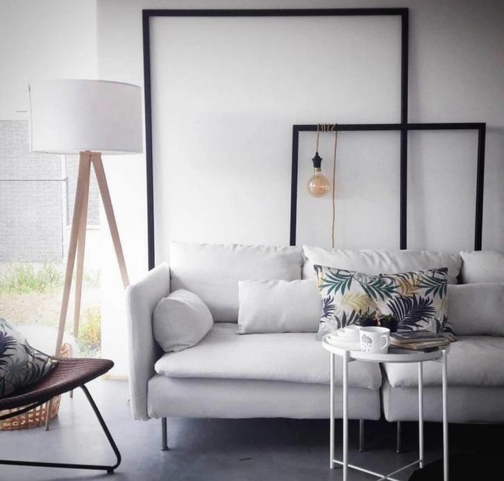 Zetelhoes IKEA Söderhamn wit, Huis en Inrichting, Zetels | Zetels en Chaises Longues, Zo goed als nieuw, Overige maten, Minder dan 150 cm