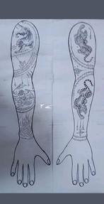 Tattoo designs Mikpjt 4x, Antiek en Kunst, Kunst | Tekeningen en Fotografie, Ophalen of Verzenden