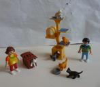 Playmobil katten, kindjes en kattenkrabpaal, Complete set, Ophalen of Verzenden, Zo goed als nieuw